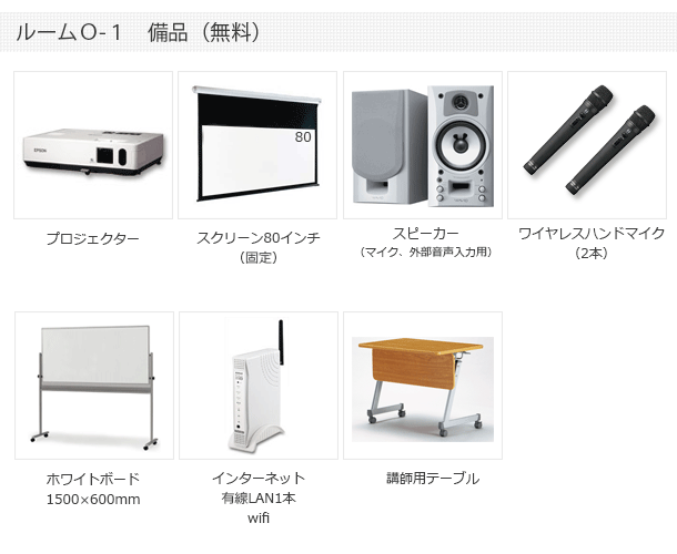 Aルーム備品 新大阪セミナーオフィス 新大阪貸し会議室