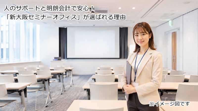 人のサポートと明朗会計で安心!「新大阪セミナーオフィス」が選ばれる理由