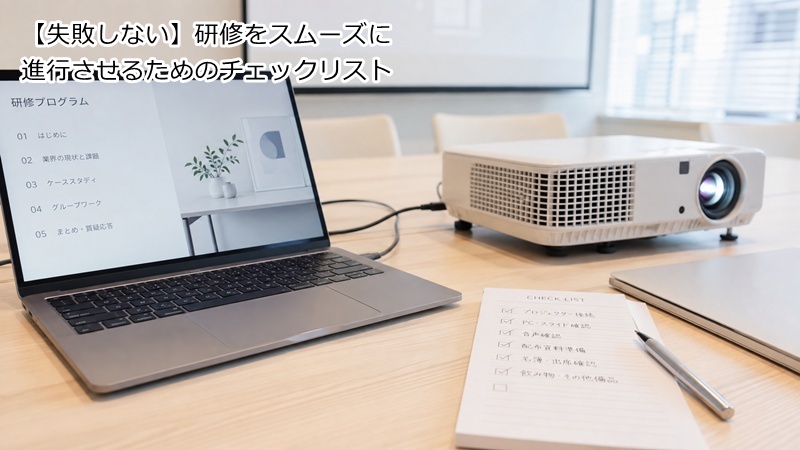 【失敗しない】研修をスムーズに進行させるためのチェックリスト