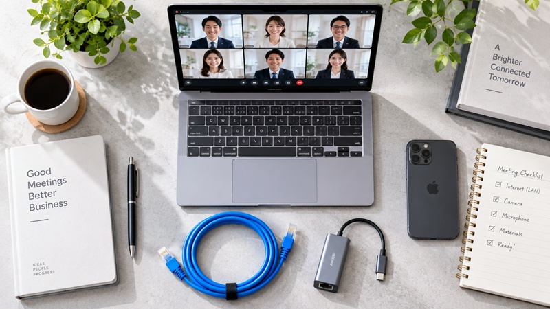 当日に慌てない!貸し会議室で有線LANを利用する際のチェックポイント